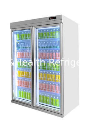 Refrigerador de cristal de la bebida de Visicooler de la puerta del oscilación con el regulador de Digitaces