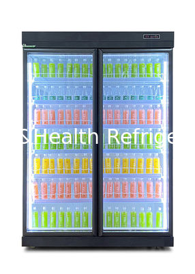 La fan que refresca el refrigerador comercial de la exhibición automático descongela con las puertas de oscilación