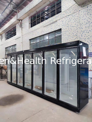 Capacidad vertical de la refrigeración por aire Front Glass Door Cooler High de R22a para las bebidas