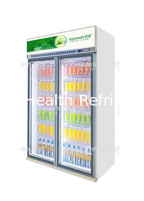 Estante ajustable de la frecuencia 1530L 5 variables de cristal verticales del refrigerador de la bebida de la puerta