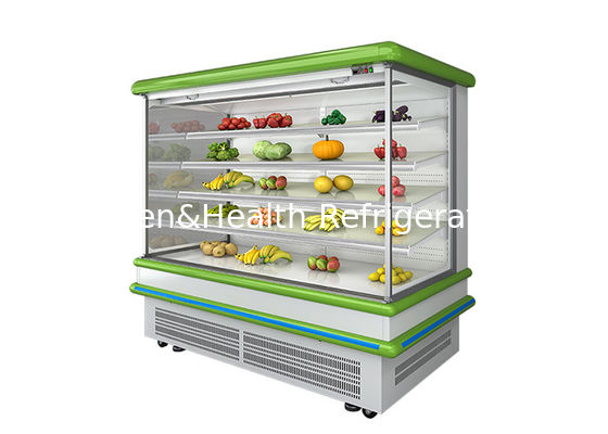 Refrigerador abierto de Multideck de la capa de cristal de la tienda construido en sistema