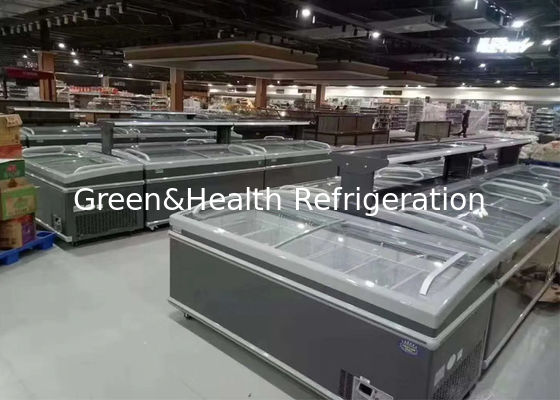 Equipo comercial de enfriamiento estático del refrigerador del congelador del pecho de la isla para el helado