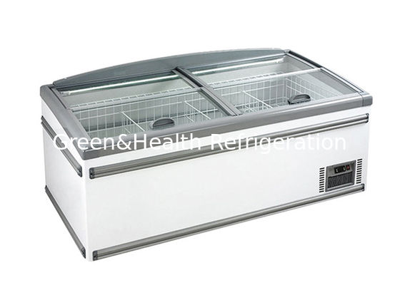 Eficacia alta de la cosechadora del supermercado del congelador comercial de la isla