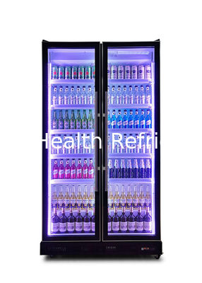 Refrigeradores de cristal del vino y de la bebida de la puerta del refrigerador de la puerta de R290a dos para la barra