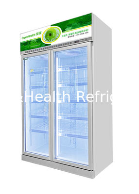 Compresor vertical del inversor de la reserva de la energía del refrigerador del refrigerador de la exhibición de la puerta de cristal R290 2