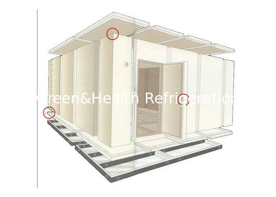 Almacén Paseo en el almacén frío Sala de almacenamiento Marisco Carne de vacuno Fríos de pollo aislamiento PU