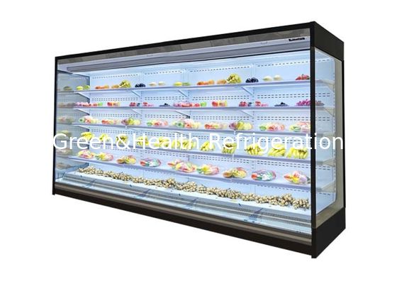 Refrigerador abierto de varios pisos sin heladas con estante ajustable