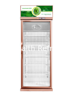 Display comercial de supermercado congelador refrigeración dinámica frigorífico de vidrio vertical