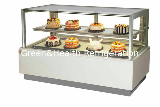 R404 Display de pastel con base de mármol Congelador Sistema de enfriamiento de ventilador para postre de pastelería