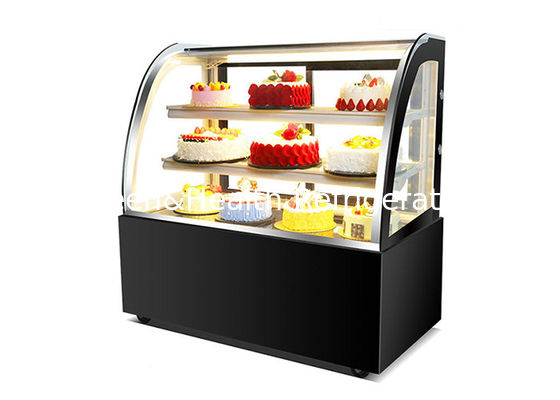 Venta al por mayor de pasteles Panadería Display frigorífico Chiller Vitrina de vidrio de pastel refrigerador