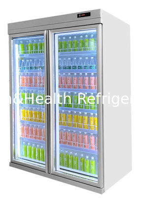 Refrigerador de puerta de vidrio comercial personalizado para bebidas de vino 1463L