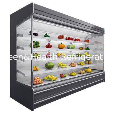 Altura 2 metros Multideck chiller abierto R404a Color personalizado