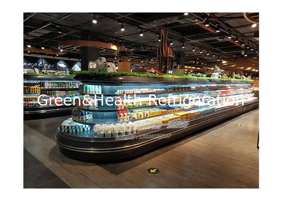 Refrigerador comercial de cubierta redonda para supermercados