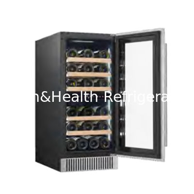 Certificado ETL 220V 50HZ gabinete comercial de almacenamiento de vino con doble zona Rango de temperatura