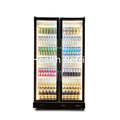 Refrigeración de cerveza Display vertical de bebidas nevera de vino con iluminación de 3 colores
