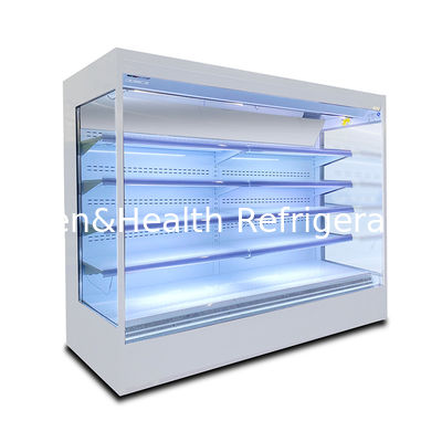 Display abierto Refrigerador de refrigeración para alimentos y bebidas frescos Display temperatura 2-8C