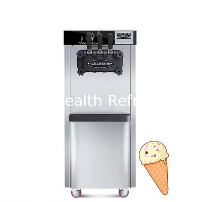 Máquinas para hacer helados de acero inoxidable con 3 sabores y función automática