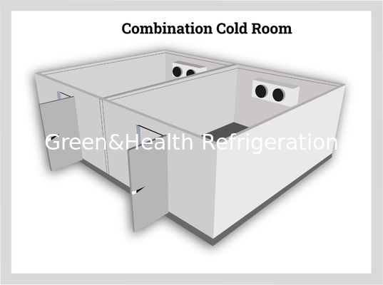 Commercial Walk-In Cooler & Freezer con dimensiones personalizables aislamiento de poliuretano de alta densidad y compresor de Copeland