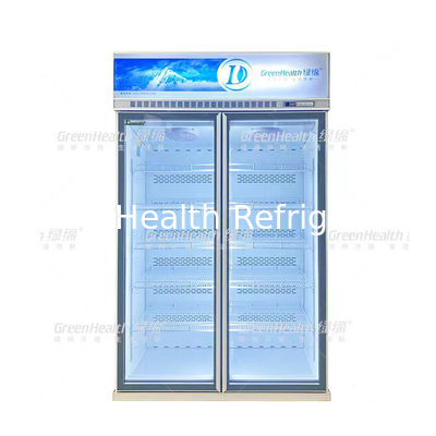 Frigorífico de vidrio refrigerante de temperatura única R290 con puerta trasera de resorte