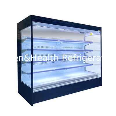 Refrigerador abierto multideck de 3 m de gran capacidad para eficiencia de refrigeración comercial
