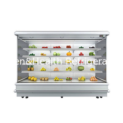 Refrigerador abierto multideck de temperatura única de 220 V para frutas y hortalizas