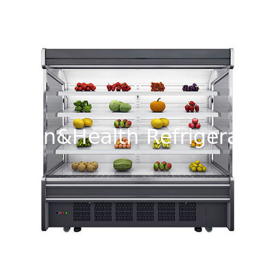 Refrigerador multideck de enfriamiento óptimo con LED y cortina nocturna