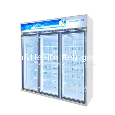 Frigorífico comercial de ventilador de refrigeración inverter vertical con sistema de descongelamiento automático