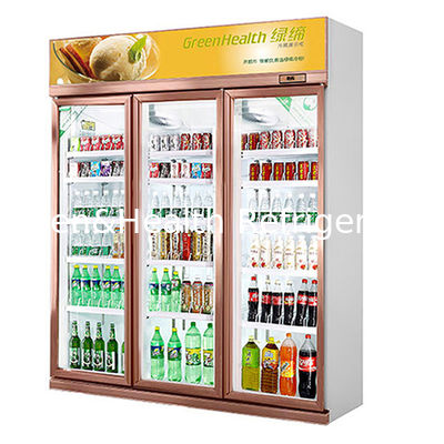 Premium Comercial Vertical nevera puerta de vidrio refrigerado Merchandiser Refrigerador de alcance