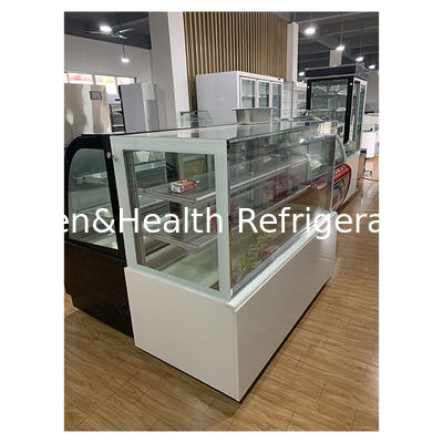 Tienda de pasteles de vidrio transparente de múltiples capas utiliza almacenamiento pantalla de pastel pantalla congelador