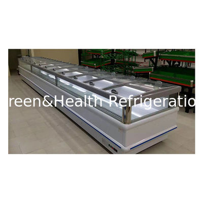 Puerta de cristal horizontal corredera con compresor incorporado