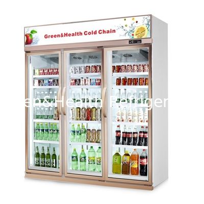 Refrigerador comercial de bebidas, porta de vidrio, refrigerador para bares, bebidas, refrigerador para vendedores.