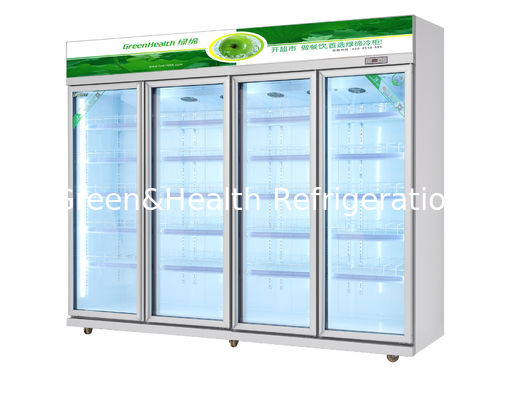 El refrigerador vertical comercial de la exhibición de la bebida para el frío bebe/la carne 540W