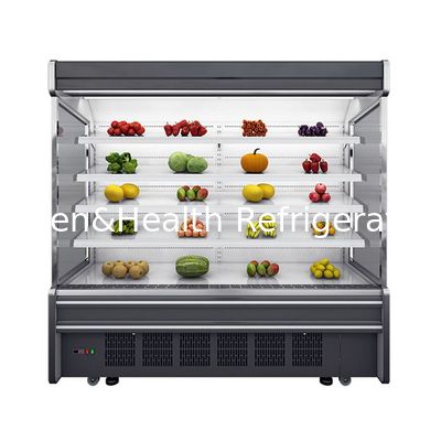 Display vegetal de tipo enchufable Refrigerador Display Multideck Refrigerador comercial de caja abierta