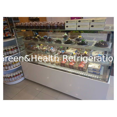 Three Tiered Stainless Steel Right Angle Cake Refrigerated Storage Display Freezer Fridge