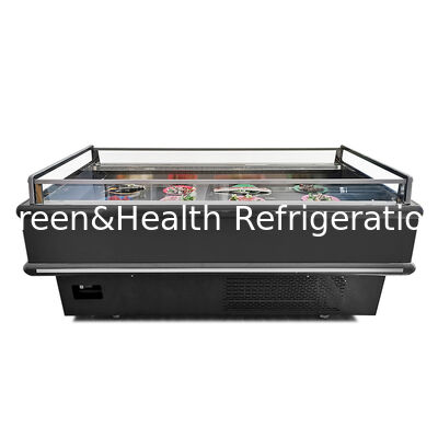 Commercial Top Open Display Chiller Island Freezer 2000x1130x900mm 2-10°C/-15~-18°C 900/1350W for Frozen Food