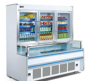 Congelador de la combinación de la vertical el 1.8m los 2.5m para la mudanza fácil del supermercado