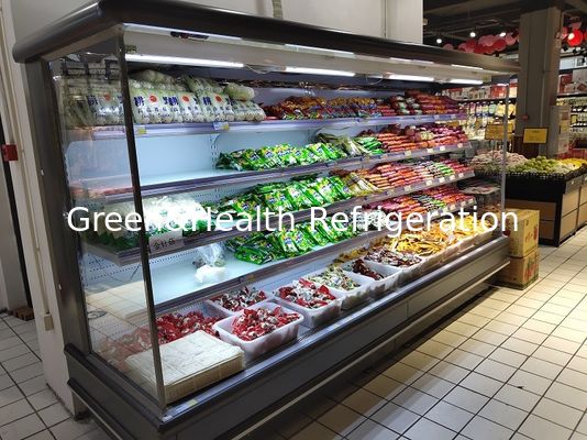 refrigerador abierto de 60Hz Multideck para la eficacia alta del tomate y del coco