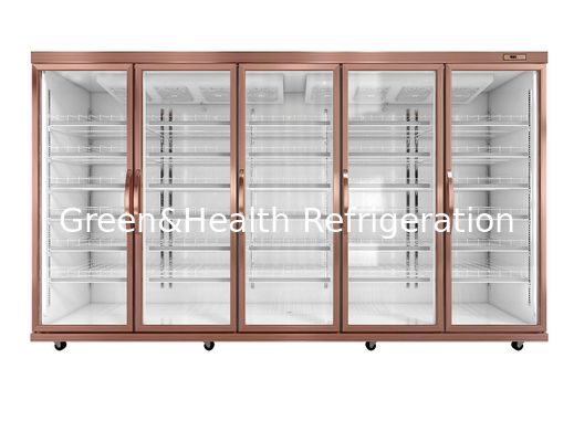 Adjustble atormenta la temperatura 3300 L refrigerador de cristal de Digitaces de la puerta