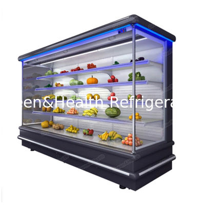 La carne/la lechería/la fruta/la verdura exhiben el refrigerador abierto de Multideck