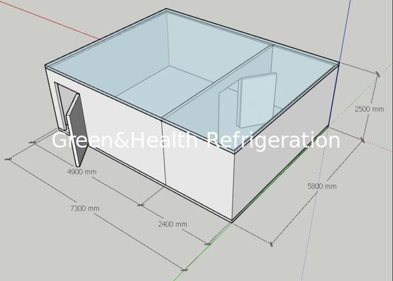 Cámara fría fría y de congelación de la industria con la unidad de condensación