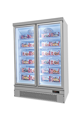 refrigerador comercial de la bebida del congelador vertical de la exhibición del refrigerador 1600L