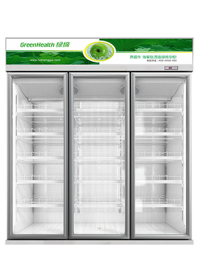 Refrigerador comercial vertical de la exhibición de la bebida del congelador de la exhibición del supermercado del OEM