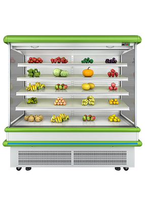 Solo escaparate del refrigerador de la exhibición de Multideck de la temperatura para la fruta y verdura